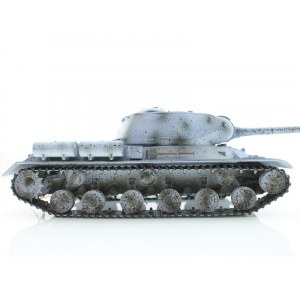 Радиоуправляемый танк Taigen 1/16 ИС-2 модель 1944, СССР, зимний, (для ИК танкового боя) + деревянная коробка