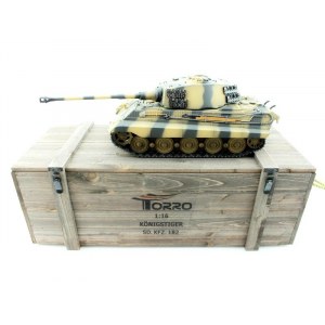 Torro King Tiger (башня Henschel) 1/16 2.4G, ИК-пушка, деревянный ящик