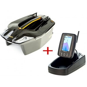 Кораблик для прикормки Carpboat Toslon Xboat 730 + Эхолот TF520