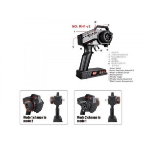 RH1665 Remo Hobby SEVOR Brushless 4WD 2.4G 1/16 RTR + Li-Po и З/У