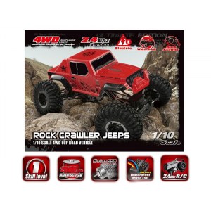 Радиоуправляемый краулер Remo Hobby Jeeps 4WD 2.4G 1/10 RTR + Ni-Mh и З/У RH1071-SJ
