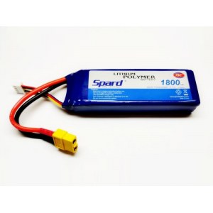Аккумулятор Li-Po Spard 1800mAh, 11,1V, 75C, XT60 YTA013