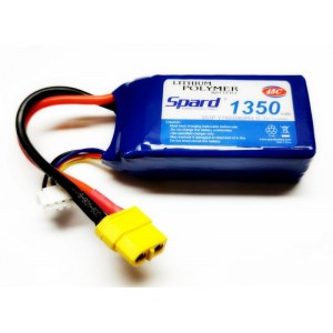 Аккумулятор Li-Po Spard 1350mAh, 11,1V, 45C, XT60