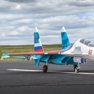 Радиоуправляемый самолет СУ-30 E-Flite Su-30 Twin 70mm EDF BNF Basic w/AS3X & SAFE Select EFL01050