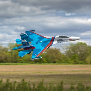 Радиоуправляемый самолет СУ-30 E-Flite Su-30 Twin 70mm EDF BNF Basic w/AS3X & SAFE Select EFL01050