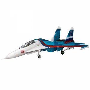 Радиоуправляемый самолет СУ-30 E-Flite Su-30 Twin 70mm EDF BNF Basic w/AS3X & SAFE Select EFL01050