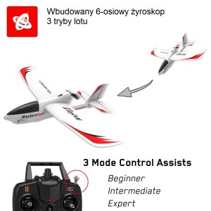 Радиоуправляемый самолет - планер для обучения Volantex 761-6 Ranger 400 RTF (с системой стабилизации) TW761-6-RTF