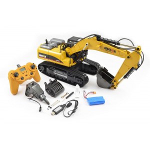 Радиоуправляемый экскаватор HUI NA TOYS 2.4G 23CH 1/14 RTR + Li-Po и З/У HN1580