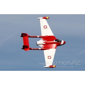 Радиоуправляемая модель самолета FreeWing de Havilland DH-112 Venom V2 (красный) KIT Plus RJ30231K+