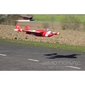Радиоуправляемая модель самолета FreeWing de Havilland DH-112 Venom V2 (красный) KIT Plus RJ30231K+