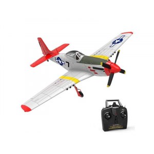 Радиоуправляемый самолет Volantex RC P51D 750мм Brushless 2.4G 4ch LiPo RTF with Gyro - EXA76801RRBL