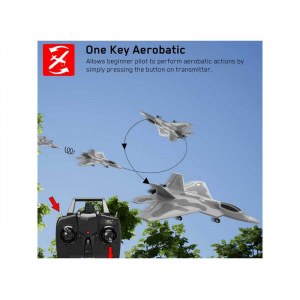 Радиоуправляемый самолет Volantex RC F22 400мм 2.4G 4ch LiPo RTF with Gyro - EXA76107R