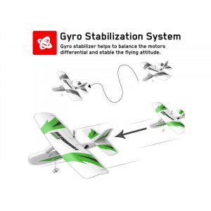 Радиоуправляемый самолет Volantex RC Trainstar Micro 200мм 2.4G 2ch LiPo RTF with Gyro - EXA78103R