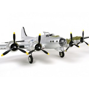 Радиоуправляемый самолет Top RC B17 серебристый 1875мм PNP top073B