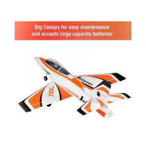 Радиоуправляемый самолет Top RC Jet Star Pro оранжевый 800мм импеллер 64мм 2.4G 4-ch LiPo RTF top089C