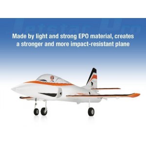 Радиоуправляемый самолет Top RC Jet Star Pro оранжевый 800мм импеллер 64мм 2.4G 4-ch LiPo RTF top089C