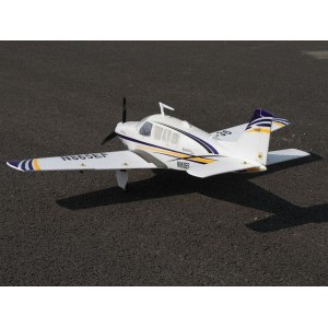 Радиоуправляемый самолет Top RC ST Beechcraft Bonanza A36 фиолетовый 1280мм (шасси) PNP top086B