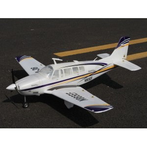 Радиоуправляемый самолет Top RC ST Beechcraft Bonanza A36 фиолетовый 1280мм (шасси) PNP top086B