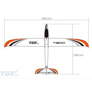 Радиоуправляемый планер Top RC T1800 (Propeller Power System) 1800мм 2.4G 4-ch LiPo RTF top091C