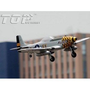 Радиоуправляемый самолет Top RC P-51D 750мм желтый 2.4G 4-ch LiPo RTF top017C