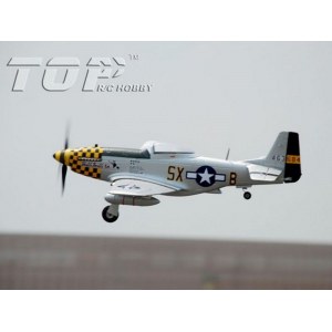 Радиоуправляемый самолет Top RC P-51D 750мм желтый 2.4G 4-ch LiPo RTF top017C