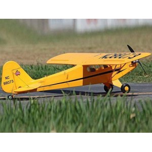 Радиоуправляемый самолет Top RC J3 желтый 1400мм KIT top066A