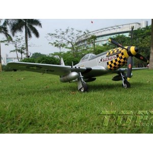 Радиоуправляемый самолет Top RC P-51D Pro желтый 750мм flight controller PNP top017D