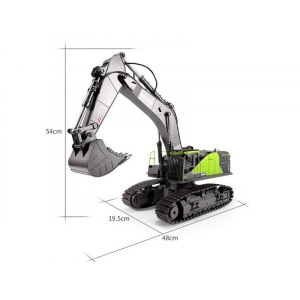 Радиоуправляемый экскаватор HUI NA TOYS 2.4G 22CH 1/14, зеленый RTR HN1593