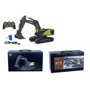 Радиоуправляемый экскаватор HUI NA TOYS 2.4G 22CH 1/14, зеленый RTR HN1593