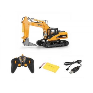 Радиоуправляемый экскаватор c отбойным молотом HUI NA TOYS 2.4G 16CH 1/14 RTR HN1560