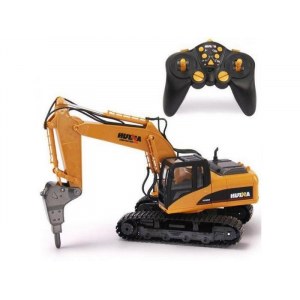 Радиоуправляемый экскаватор c отбойным молотом HUI NA TOYS 2.4G 16CH 1/14 RTR HN1560