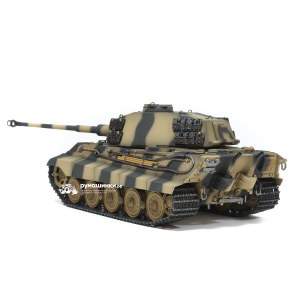 Радиоуправляемый танк Torro King Tiger 1/16, ВВ-пушка, дым, деревянная коробка V3.0 2.4G RTR TR11709-CA-3.0