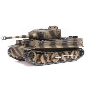 Радиоуправляемый танк Taigen 1/16 Tiger 1 (Германия, поздняя версия) дым (для ИК боя) V3 2.4G RTR TGIS3818-D1-3.0