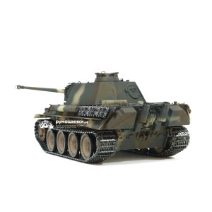 Радиоуправляемый танк Taigen 1/16 Panther type G с ИК пушкой HC версия, башня на 360, подшипники в ред, V3 2.4G RTR TG3879-1GHC-IR3.0