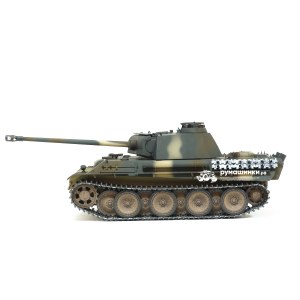 Радиоуправляемый танк Taigen 1/16 Panther type G с ИК пушкой HC версия, башня на 360, подшипники в ред, V3 2.4G RTR TG3879-1GHC-IR3.0