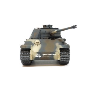 Радиоуправляемый танк Taigen 1/16 Panther type G с ИК пушкой HC версия, башня на 360, подшипники в ред, V3 2.4G RTR TG3879-1GHC-IR3.0
