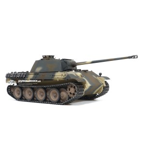 Радиоуправляемый танк Taigen 1/16 Panther type G с ИК пушкой HC версия, башня на 360, подшипники в ред, V3 2.4G RTR TG3879-1GHC-IR3.0