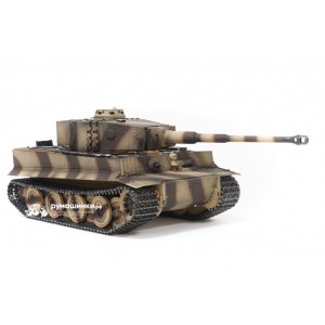 Танк на радиоуправлении Taigen 1/16 Tiger 1 (поздняя версия) HC, ИК-пушка, башня на 360, подшипники в ред., откат V3 TG3818-1D-BTR-IR3.0