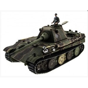 Танк на пульте управлении Taigen 1/16 Panther type F с ИК пушкой HC версия, башня на 360, подшипники в ред, V3 2.4G RTR TG3879-1FHC-IR3.0