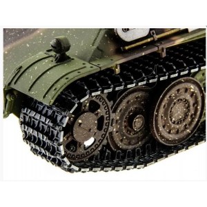 Танк на пульте управлении Taigen 1/16 Panther type F с ИК пушкой HC версия, башня на 360, подшипники в ред, V3 2.4G RTR TG3879-1FHC-IR3.0