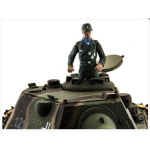 Танк на пульте управлении Taigen 1/16 Panther type F с ИК пушкой HC версия, башня на 360, подшипники в ред, V3 2.4G RTR TG3879-1FHC-IR3.0