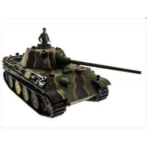 Танк на пульте управлении Taigen 1/16 Panther type F с ИК пушкой HC версия, башня на 360, подшипники в ред, V3 2.4G RTR TG3879-1FHC-IR3.0