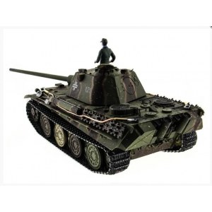 Танк на пульте управлении Taigen 1/16 Panther type F с ИК пушкой HC версия, башня на 360, подшипники в ред, V3 2.4G RTR TG3879-1FHC-IR3.0