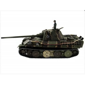 Танк на пульте управлении Taigen 1/16 Panther type F с ИК пушкой HC версия, башня на 360, подшипники в ред, V3 2.4G RTR TG3879-1FHC-IR3.0