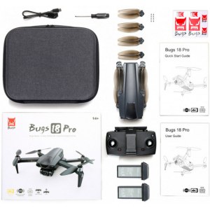 Квадрокоптер на 3км MJX B18 PRO Combo 4K 3-Axis Gimbal EIS GPS 5G (2 АКБ) - MJX-B18PRO-COMBO