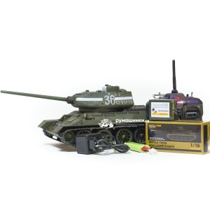 Радиоуправляемый танк с пневматикой Taigen 1/16 Советский (СССР) дым V3 2.4G RTR TGAS3909-B3.0