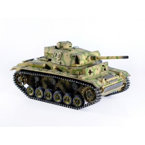 Радиоуправляемый танк Taigen 1/16 Panzerkampfwagen III (Германия) дым, свет (для ИК боя) V3 2.4G RTR камуфляж TG3848-BC-IR3.0