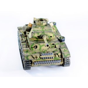 Радиоуправляемый танк Taigen 1/16 Panzerkampfwagen III (Германия) дым, свет (для ИК боя) V3 2.4G RTR камуфляж TG3848-BC-IR3.0