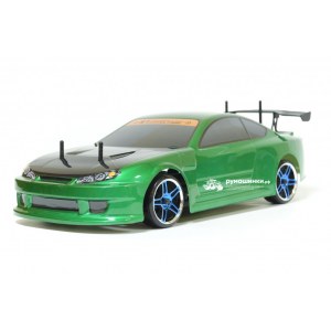 Радиоуправляемая модель для дрифта HSP Flying Fish 1 - 1:10 4WD Кузов Nissan Silvia 94123/12363 GREEN