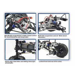 Радиоуправляемый краулер HSP RGT ROCK HAMMER РК-4 Waterproof 4WD RTR масштаб 1:10 2.4G - 18000/13660